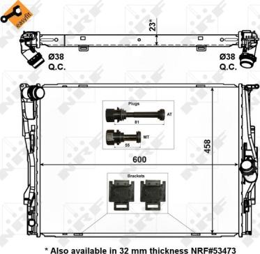 Wilmink Group WG1723075 - Радиатор, охлаждение двигателя autospares.lv