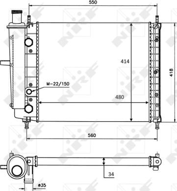 Wilmink Group WG1723104 - Радиатор, охлаждение двигателя autospares.lv