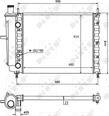 Wilmink Group WG1723105 - Радиатор, охлаждение двигателя autospares.lv