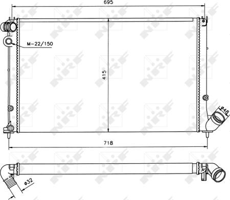 Wilmink Group WG1723111 - Радиатор, охлаждение двигателя autospares.lv