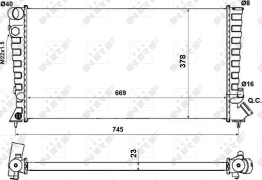 Wilmink Group WG1723185 - Радиатор, охлаждение двигателя autospares.lv