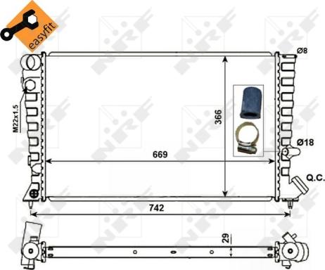 Wilmink Group WG1723134 - Радиатор, охлаждение двигателя autospares.lv