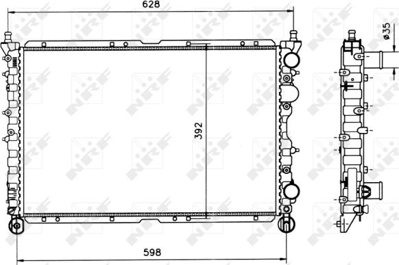 Wilmink Group WG1723128 - Радиатор, охлаждение двигателя autospares.lv