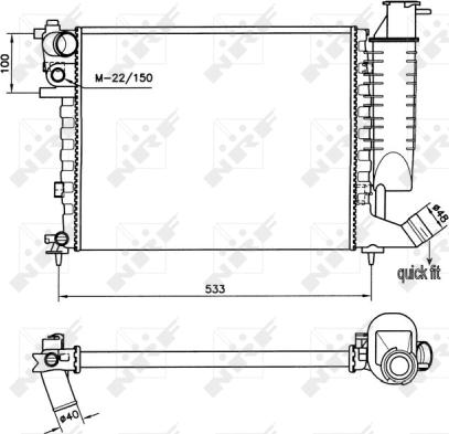 Wilmink Group WG1723179 - Радиатор, охлаждение двигателя autospares.lv