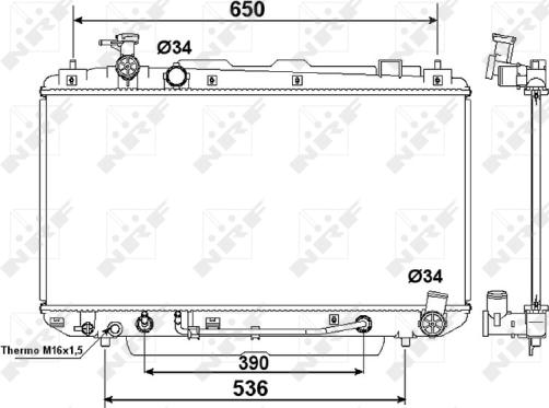 Wilmink Group WG1723366 - Радиатор, охлаждение двигателя autospares.lv