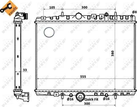 Wilmink Group WG1723301 - Радиатор, охлаждение двигателя autospares.lv