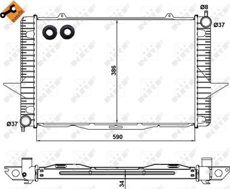 Wilmink Group WG1723302 - Радиатор, охлаждение двигателя autospares.lv