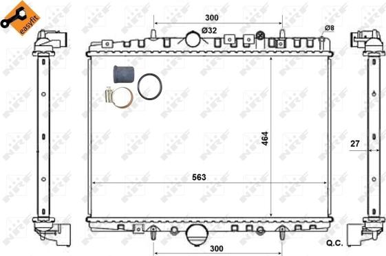 Wilmink Group WG1723274 - Радиатор, охлаждение двигателя autospares.lv