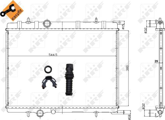 Wilmink Group WG1723270 - Радиатор, охлаждение двигателя autospares.lv