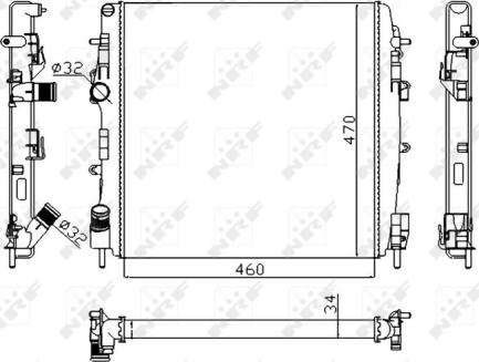 Wilmink Group WG1723277 - Радиатор, охлаждение двигателя autospares.lv