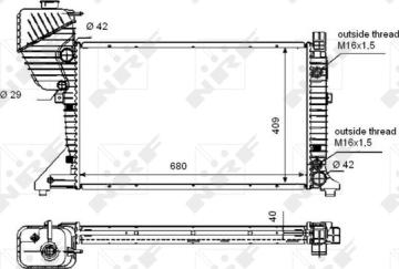 Wilmink Group WG1722949 - Радиатор, охлаждение двигателя autospares.lv