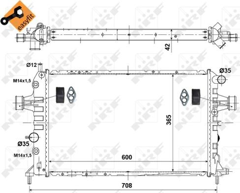 Wilmink Group WG1722952 - Радиатор, охлаждение двигателя autospares.lv