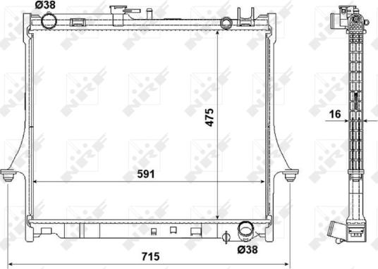 Wilmink Group WG1722406 - Радиатор, охлаждение двигателя autospares.lv