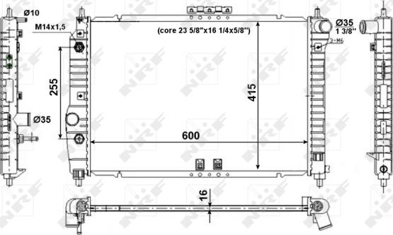 Wilmink Group WG1722475 - Радиатор, охлаждение двигателя autospares.lv