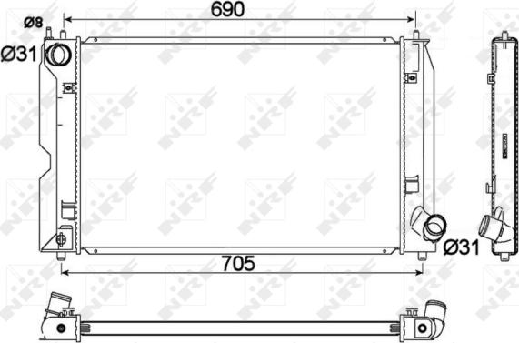 Wilmink Group WG1722584 - Радиатор, охлаждение двигателя autospares.lv