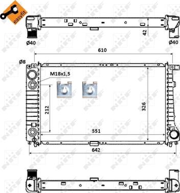 Wilmink Group WG1722681 - Радиатор, охлаждение двигателя autospares.lv