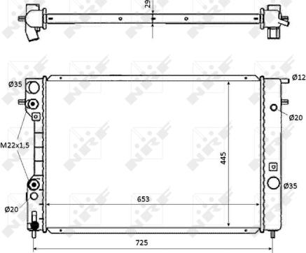 Wilmink Group WG1722675 - Радиатор, охлаждение двигателя autospares.lv