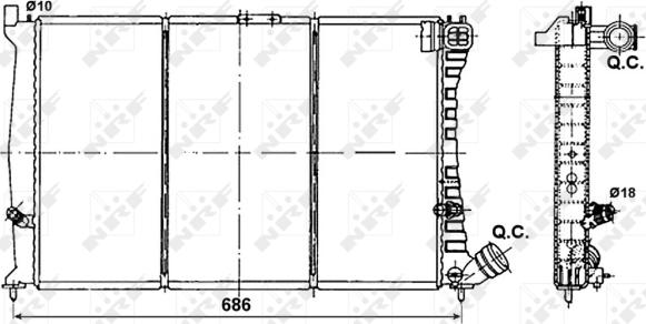 Wilmink Group WG1722025 - Радиатор, охлаждение двигателя autospares.lv