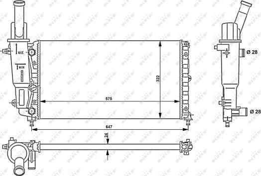 Wilmink Group WG1722146 - Радиатор, охлаждение двигателя autospares.lv