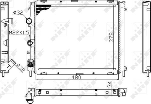 Wilmink Group WG1722140 - Радиатор, охлаждение двигателя autospares.lv