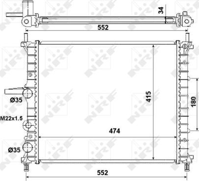 Wilmink Group WG1722148 - Радиатор, охлаждение двигателя autospares.lv