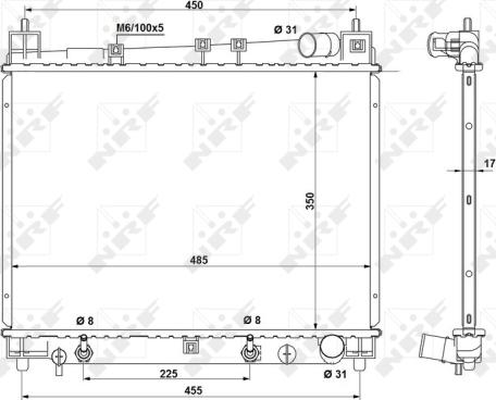 Wilmink Group WG1722143 - Радиатор, охлаждение двигателя autospares.lv