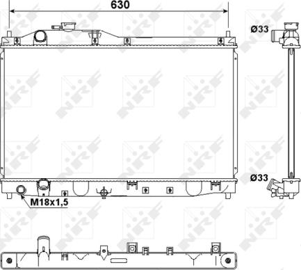 Wilmink Group WG1722114 - Радиатор, охлаждение двигателя autospares.lv