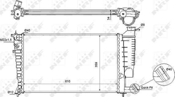 Wilmink Group WG1722890 - Радиатор, охлаждение двигателя autospares.lv