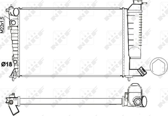 Wilmink Group WG1722891 - Радиатор, охлаждение двигателя autospares.lv