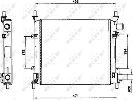 Wilmink Group WG1722845 - Радиатор, охлаждение двигателя autospares.lv