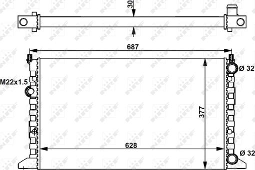 Wilmink Group WG1722857 - Радиатор, охлаждение двигателя autospares.lv