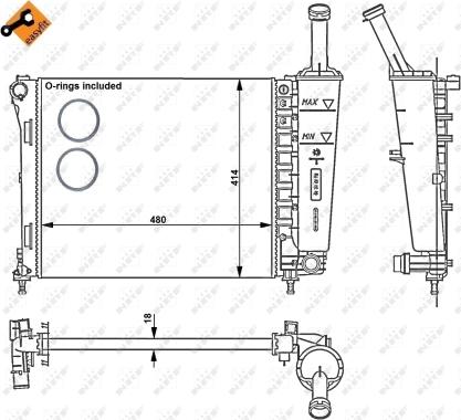 Wilmink Group WG1722392 - Радиатор, охлаждение двигателя autospares.lv