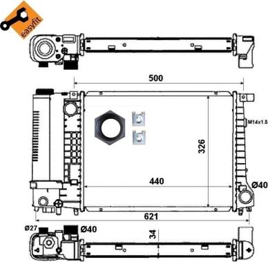 Wilmink Group WG1722306 - Радиатор, охлаждение двигателя autospares.lv