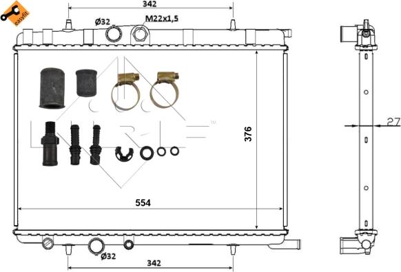 Wilmink Group WG1722303 - Радиатор, охлаждение двигателя autospares.lv