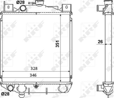 Wilmink Group WG1722232 - Радиатор, охлаждение двигателя autospares.lv