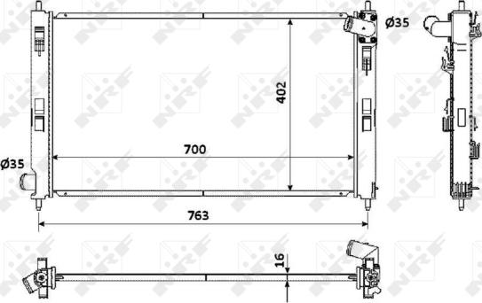 Wilmink Group WG1722706 - Радиатор, охлаждение двигателя autospares.lv