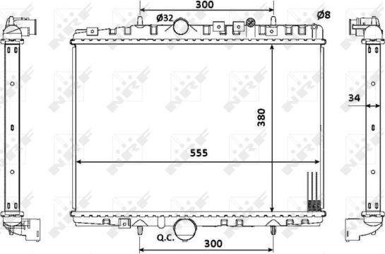 Wilmink Group WG1722738 - Радиатор, охлаждение двигателя autospares.lv