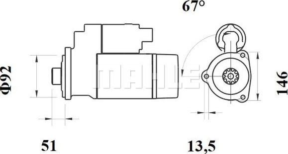 Wilmink Group WG2045392 - Стартер autospares.lv