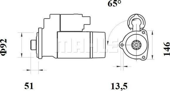 Wilmink Group WG2045388 - Стартер autospares.lv