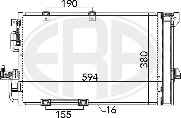 Wilmink Group WG2016692 - Конденсатор кондиционера autospares.lv