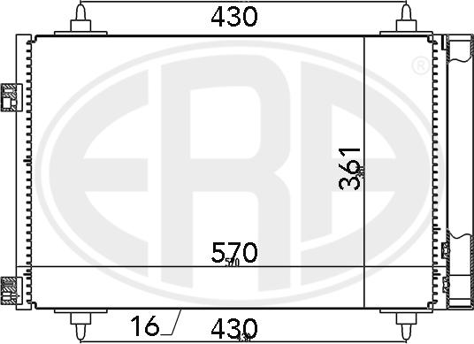 Wilmink Group WG2016688 - Конденсатор кондиционера autospares.lv