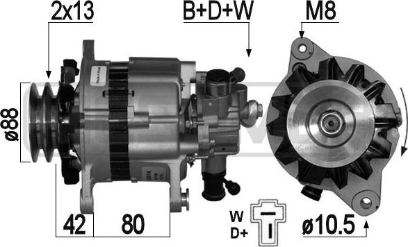 Wilmink Group WG2010961 - Генератор autospares.lv