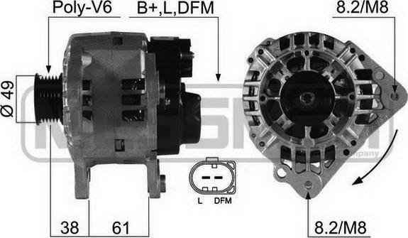 Wilmink Group WG2011957 - Генератор autospares.lv