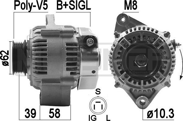 Wilmink Group WG2011415 - Генератор autospares.lv