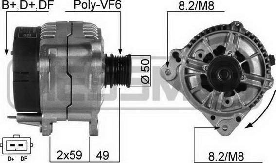 Wilmink Group WG2011589 - Генератор autospares.lv