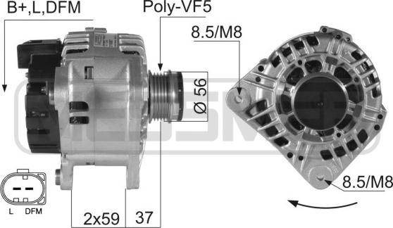 Wilmink Group WG2011530 - Генератор autospares.lv