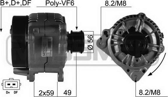 Wilmink Group WG2011646 - Генератор autospares.lv