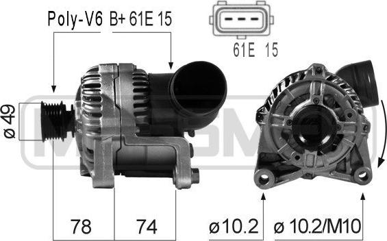 Wilmink Group WG2011642 - Генератор autospares.lv