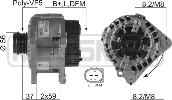 Wilmink Group WG2011630 - Генератор autospares.lv