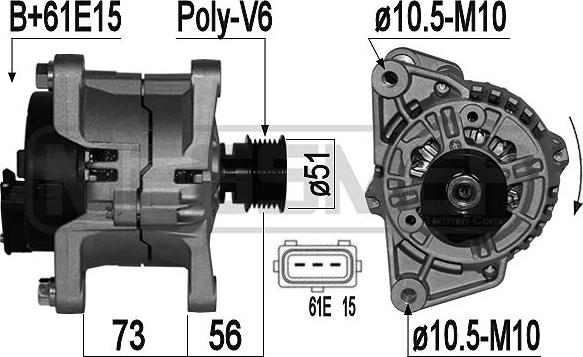 Wilmink Group WG2011112 - Генератор autospares.lv